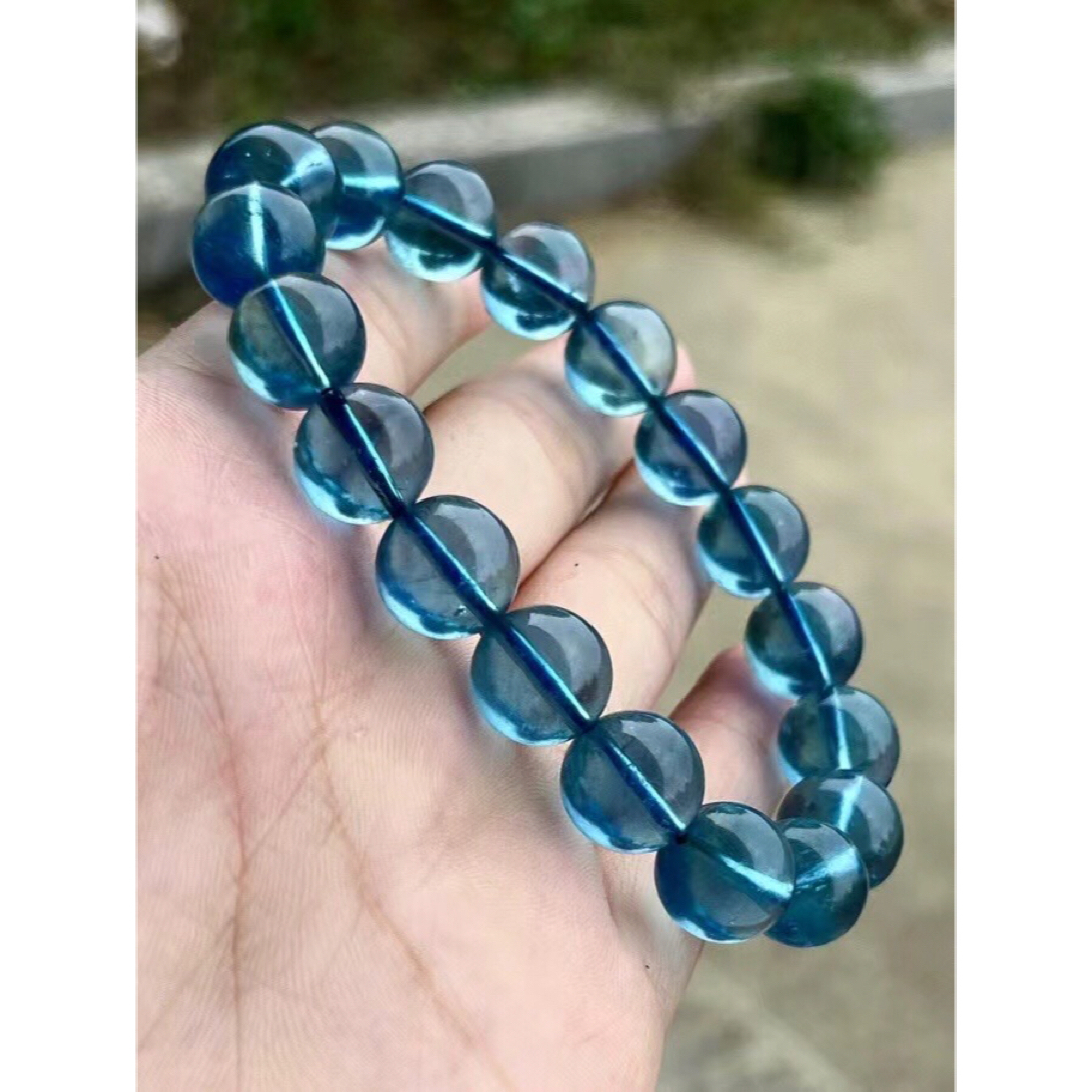 ⭐︎【天然】アクアマリン ブレスレット 11.8mm - ブレスレット/バングル