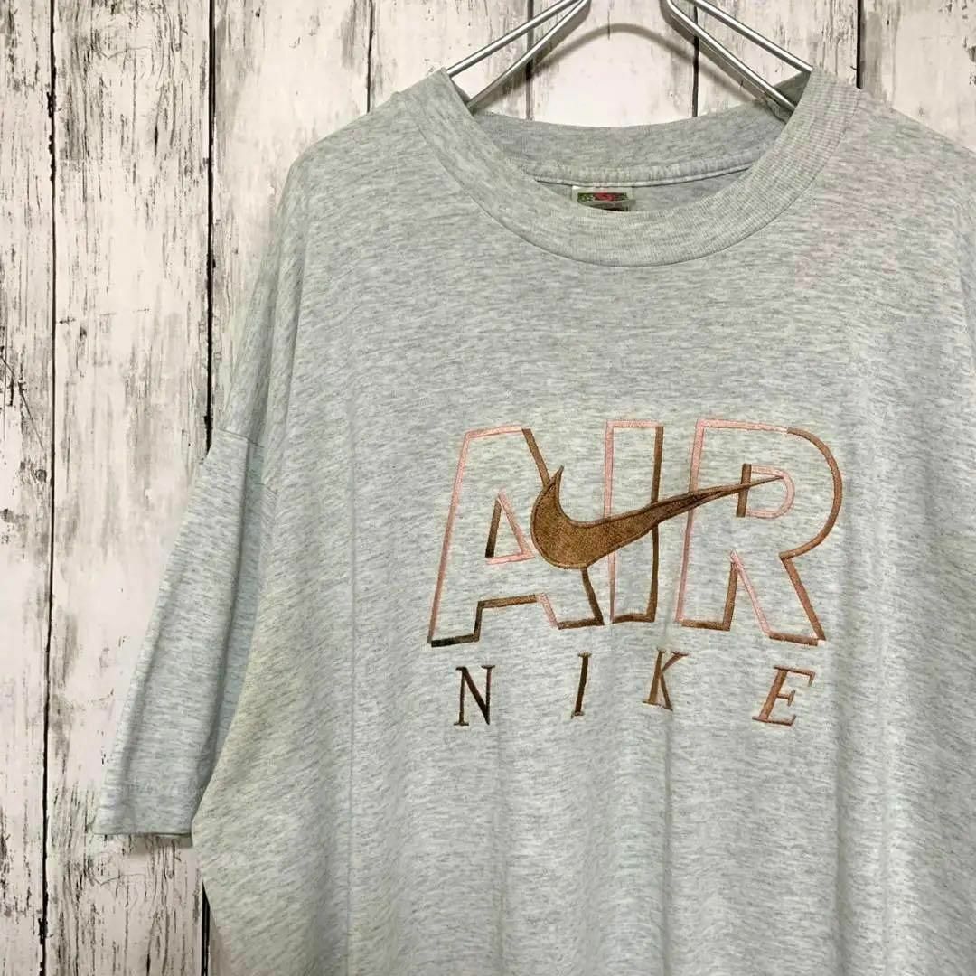 NIKE90sヴィンテージTシャツ半袖アメフトUS刺繍フルーツオブザルーム