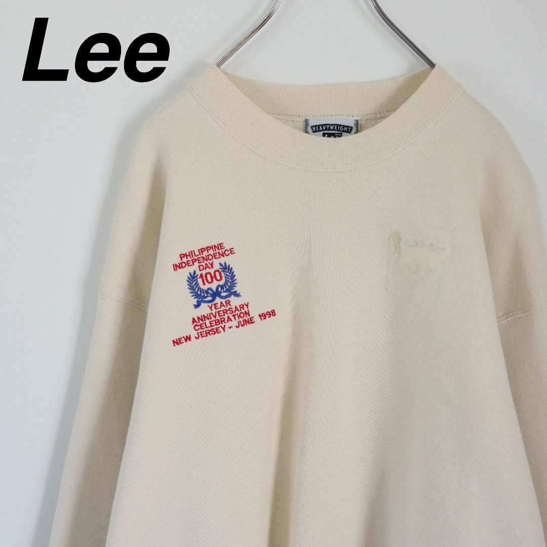 Lee - 【USA製】リー／スウェット 90s 希少 刺繍ロゴ 100周年 オフ