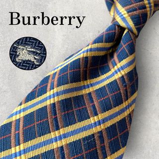 BURBERRY - 美品 Burberry バーバリー ストライプ チェック柄 ネクタイ