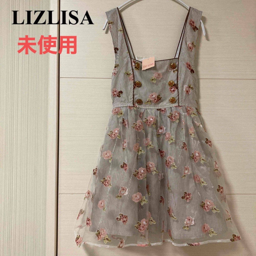 LIZ LISA - タグ付き未使用 LIZ LISA ワンピース シフォン 薔薇 LIZ LISA - タグ付き未使用 LIZ LISA ワンピース シフォン 薔薇