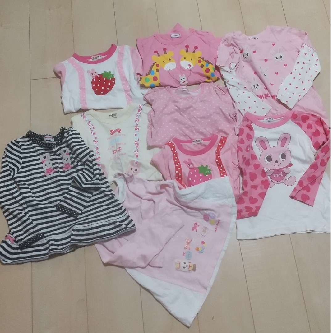 mikihouse(ミキハウス)のミキハウス  ホットビスケッツ  110  セット キッズ/ベビー/マタニティのキッズ服女の子用(90cm~)(Tシャツ/カットソー)の商品写真