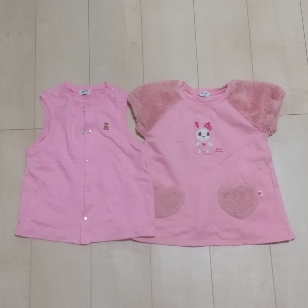 mikihouse(ミキハウス)のミキハウス  ホットビスケッツ  110  セット キッズ/ベビー/マタニティのキッズ服女の子用(90cm~)(Tシャツ/カットソー)の商品写真