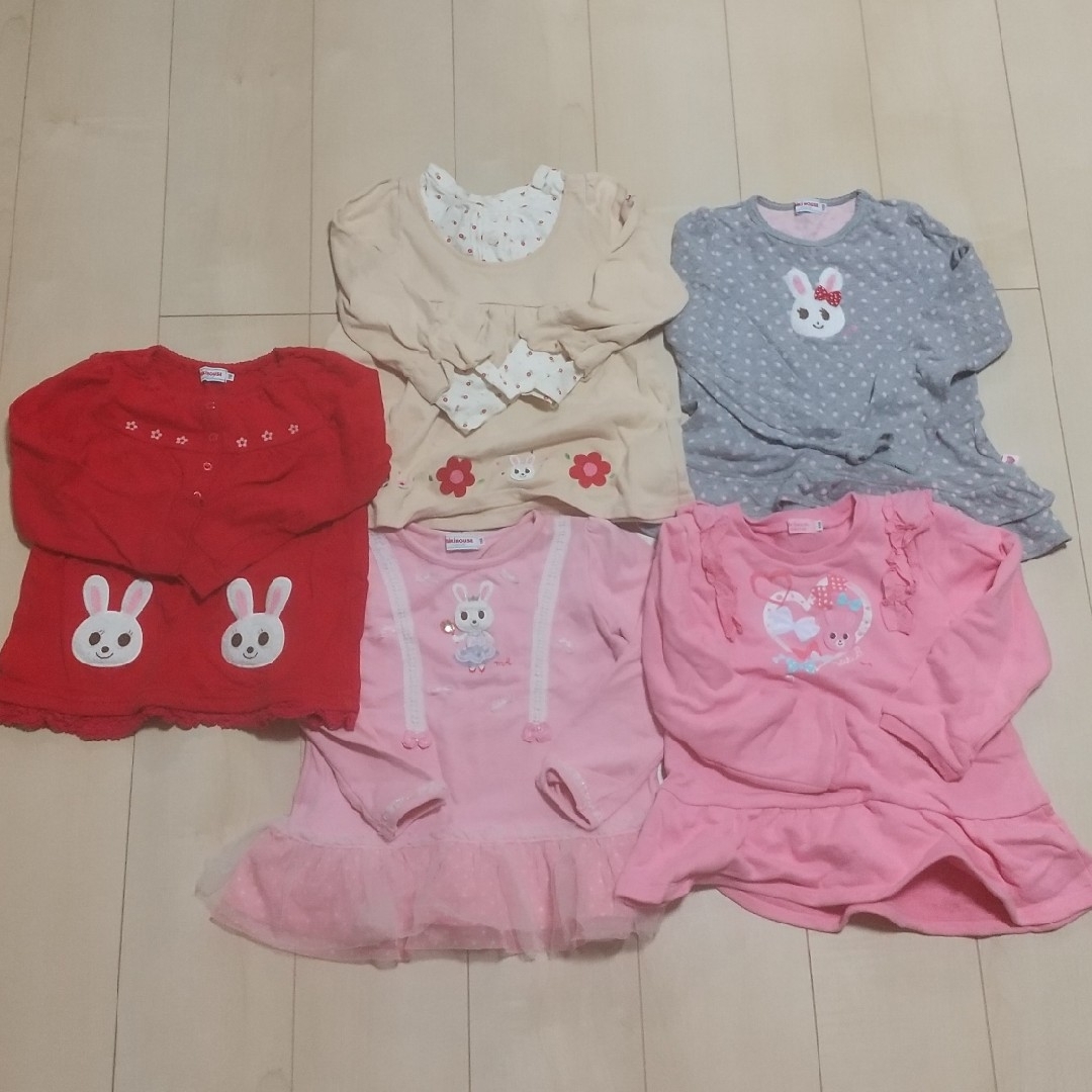 mikihouse(ミキハウス)のミキハウス  ホットビスケッツ  110  セット キッズ/ベビー/マタニティのキッズ服女の子用(90cm~)(Tシャツ/カットソー)の商品写真