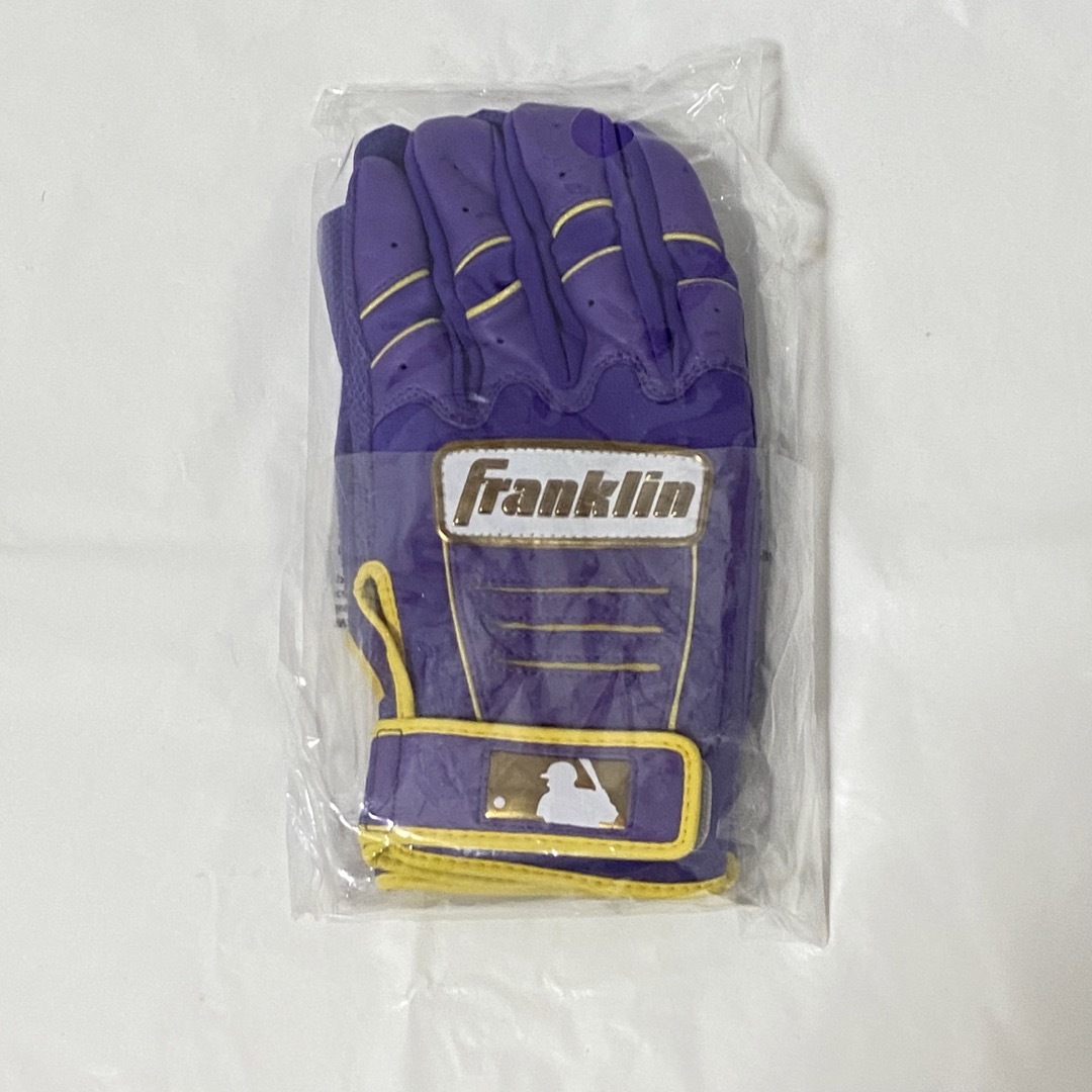 FRANKLYN(フランクリン)のFranklin Custom CFX Pro 黄色×紫色 Sサイズ バッテ スポーツ/アウトドアの野球(グローブ)の商品写真