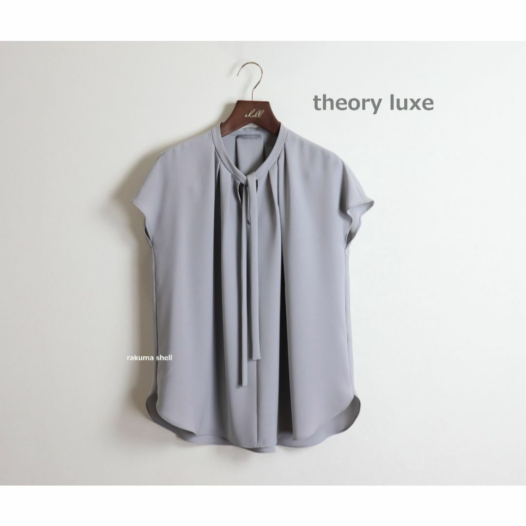 Theory luxe(セオリーリュクス)のtheory luxe 22SS  ウォッシャブル ボウタイ ブラウス レディースのトップス(シャツ/ブラウス(半袖/袖なし))の商品写真