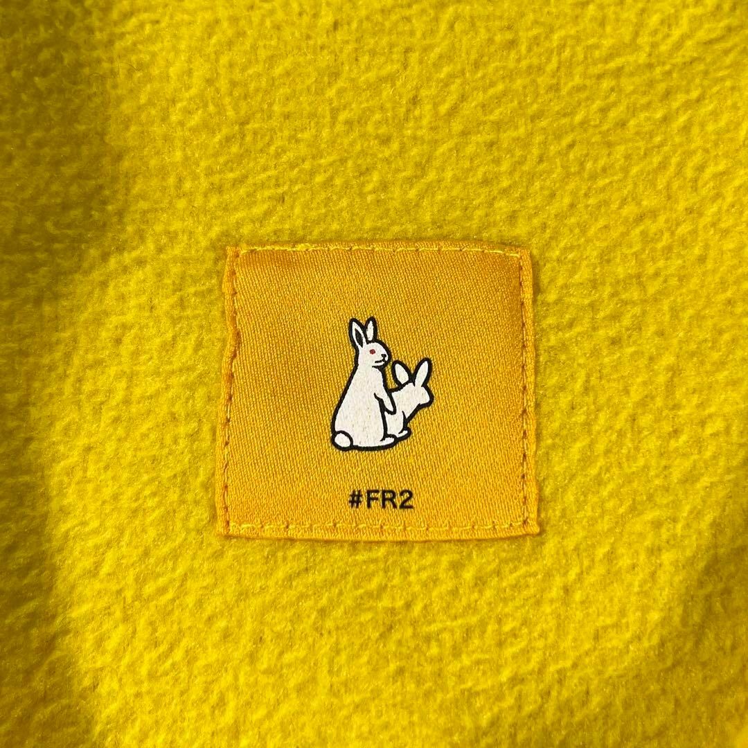 【極美品】FR2 エフアールツー　ナイロン切り替えフリースジャケット　うさぎ刺繍