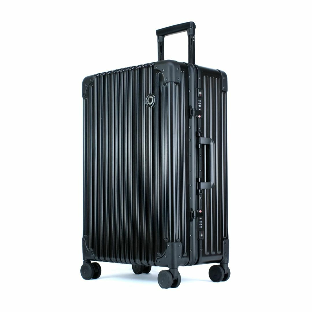 【色: ブラック】TRUNKTRAVEL スーツケース キャリーバッグ Mサイズ