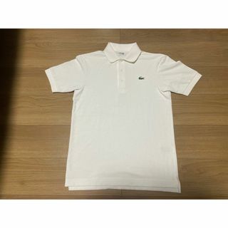 ラコステ(LACOSTE)のLACOSTE　ラコステ　ポロシャツ　白　ホワイト　メンズ　美品 (ポロシャツ)