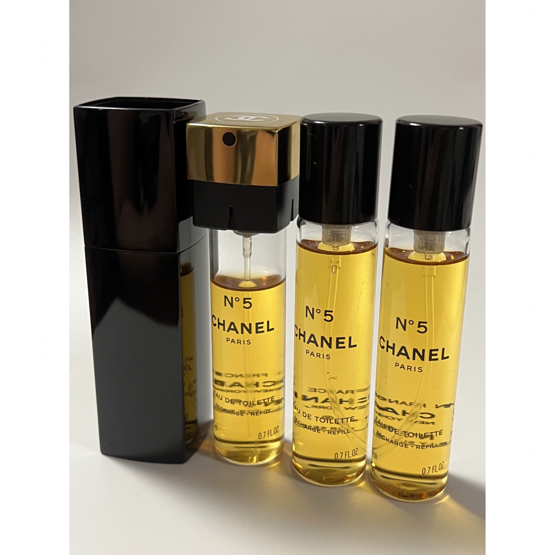 CHANEL NO.5オードトワレ ツイストスプレー リフィル2本付き - 香水 ...