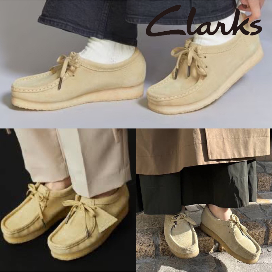 22SS Clarks Wallabee Maple Suede 23cm