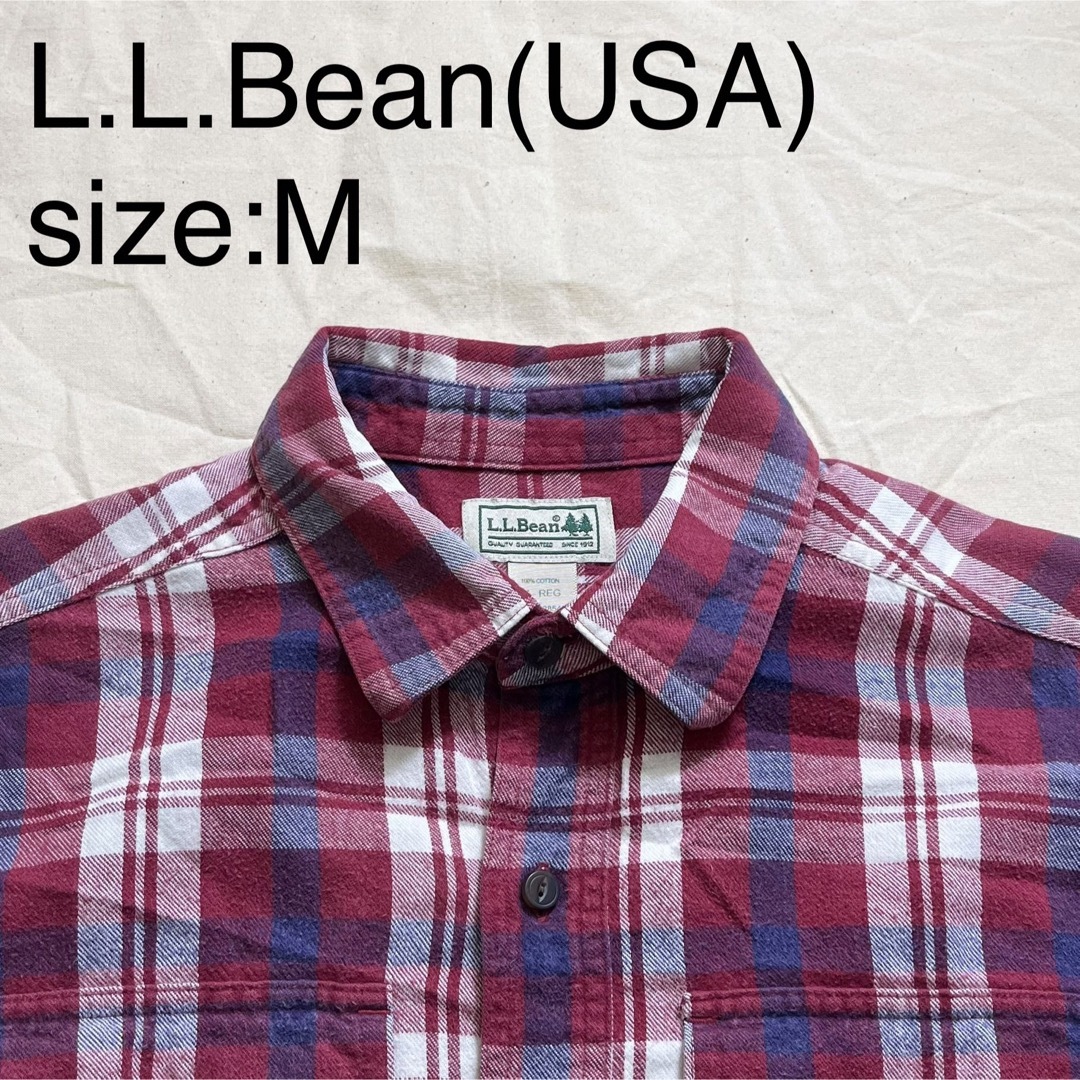 L.L.Bean(エルエルビーン)のL.L.Bean(USA)ビンテージフランネルチェックシャツ メンズのトップス(シャツ)の商品写真