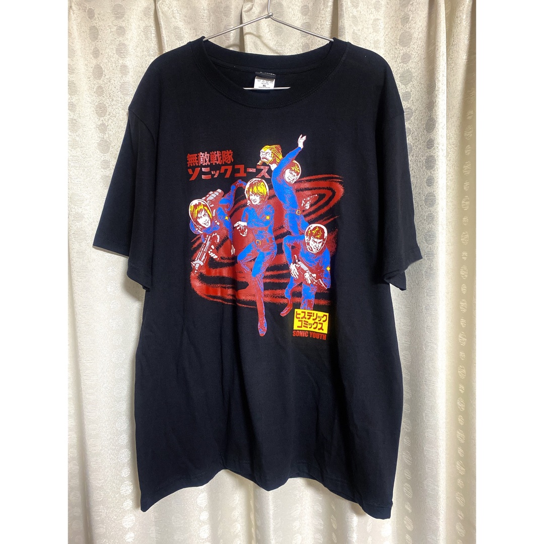 希少海外バンドTシャツ 無敵戦隊ソニックユース 黒 XLの通販 by 希少海外バンドTシャツ 無敵戦隊ソニックユース 黒 XLの通販 by