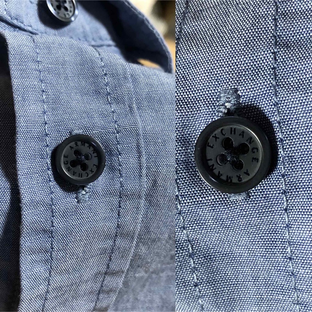 ARMANI EXCHANGE(アルマーニエクスチェンジ)のアルマーニ エクスチェンジ シャツ S 半袖 シャンブレー A/X メンズのトップス(シャツ)の商品写真