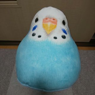 フェリシモ　小鳥部 セキセイインコ ぬいぐるみビーズクッション？(ぬいぐるみ)