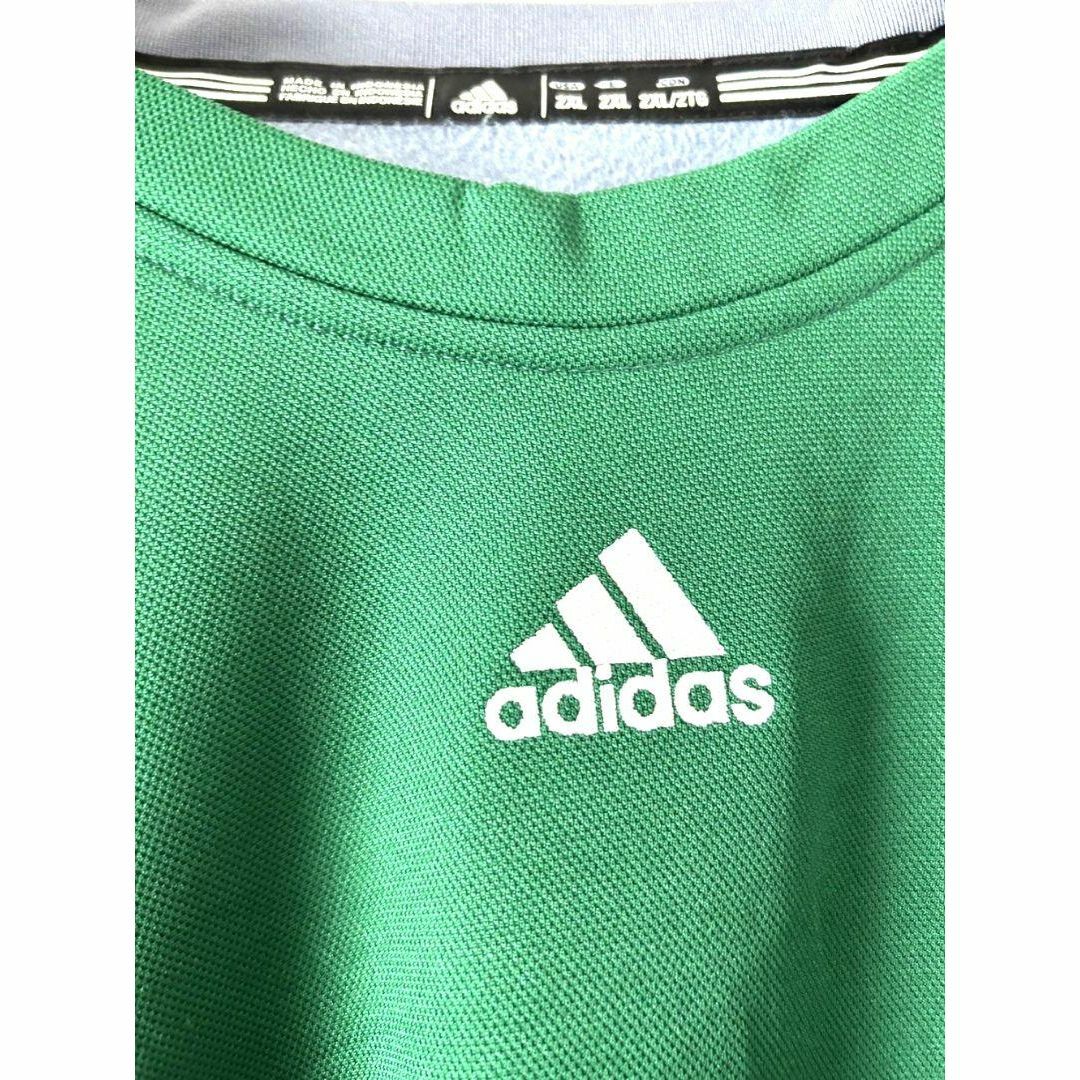 【美品】adidas Originals アディダス 刺繍 スウェット 緑 3L