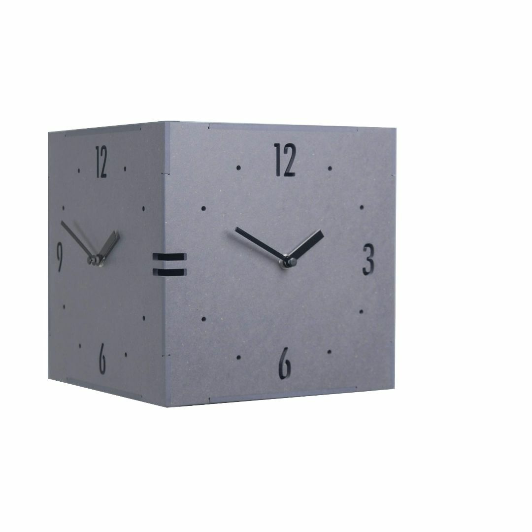 【人気商品】コーナー両面時計 ハンドメード 木製両面壁掛け時計 おしゃれ 掛時計