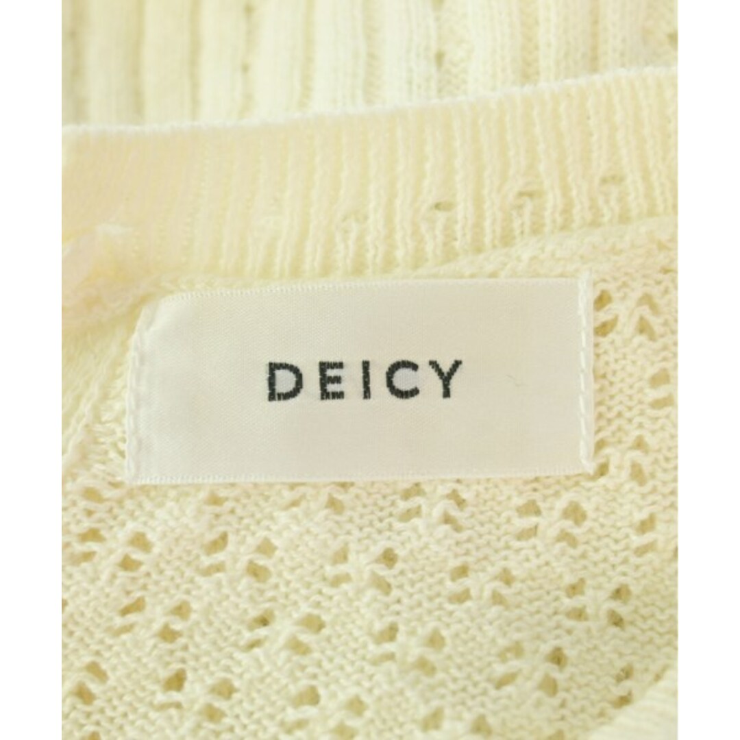 deicy(デイシー)のdeicy デイシー ニット・セーター F アイボリー 【古着】【中古】 レディースのトップス(ニット/セーター)の商品写真
