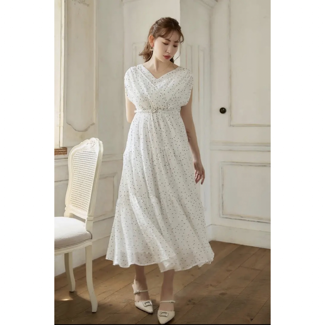 Her lip to   新品Herlipto Tiered Polka Dot Long Dressの通販 by