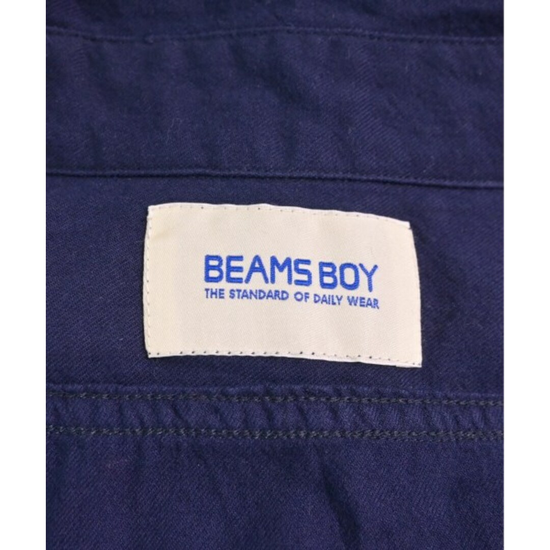 BEAMS BOY ビームスボーイ シャツワンピース F 紺 【古着】【中古】