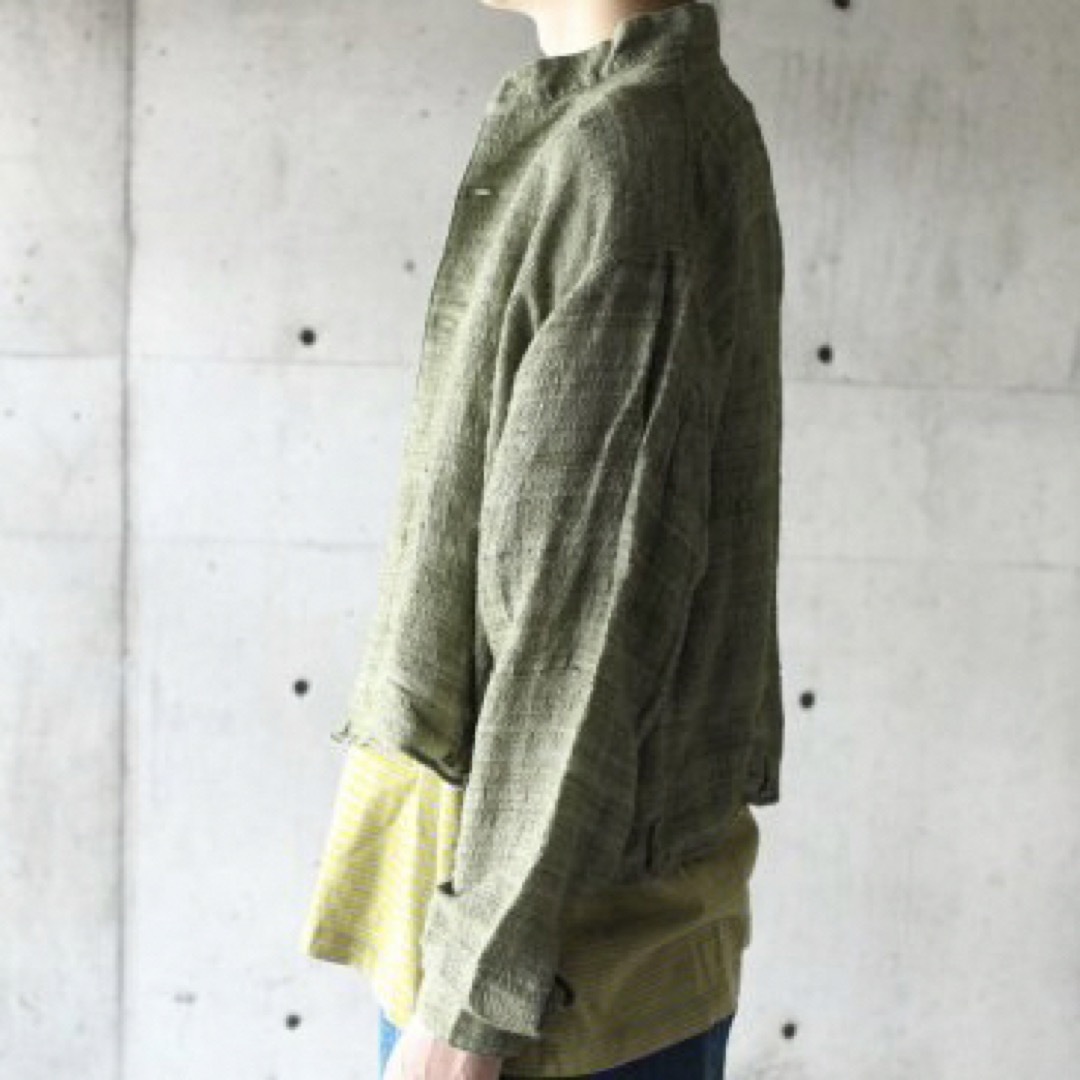 ZED Cropped Silk Shirts w belt loop USA製