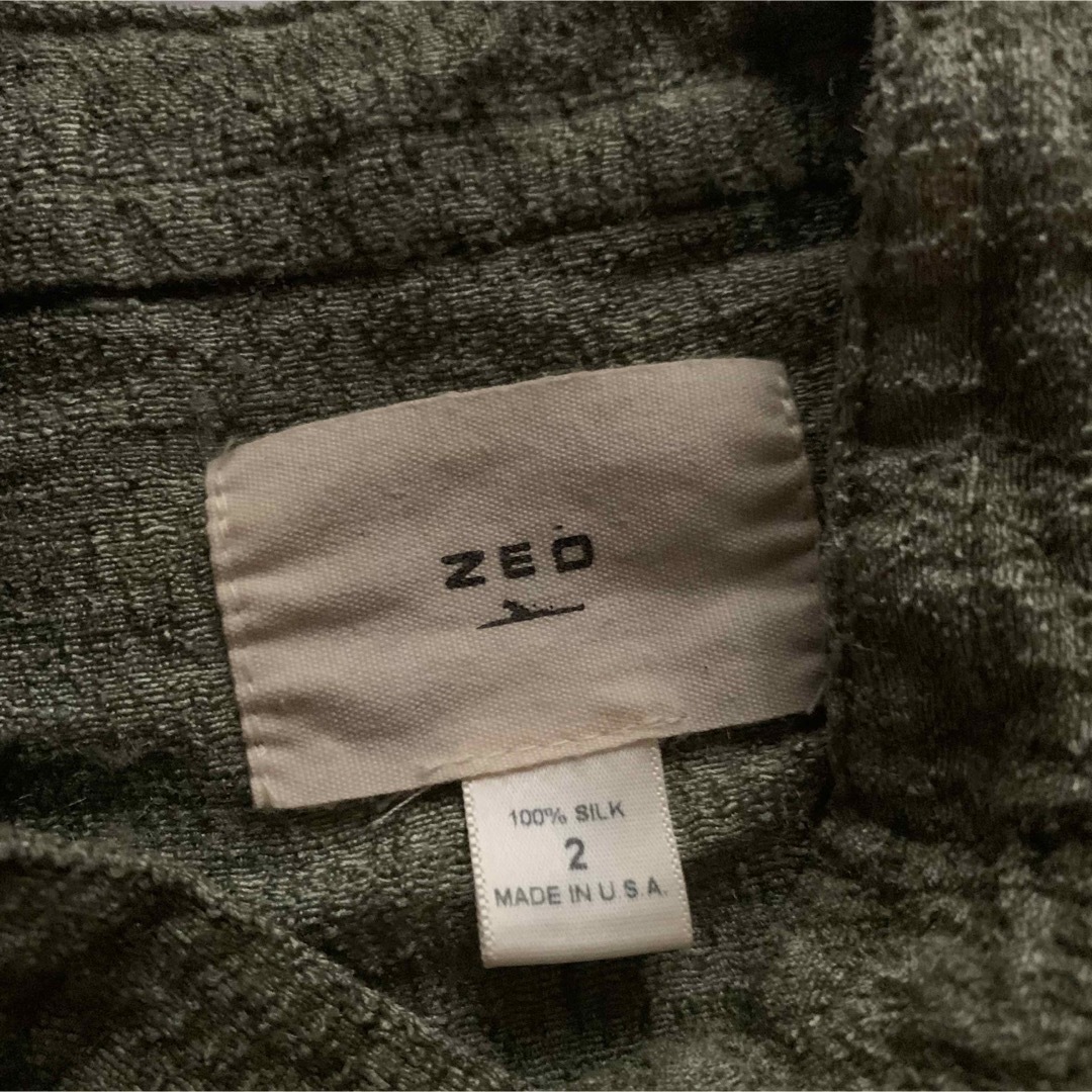 ZED Cropped Silk Shirts w belt loop USA製