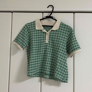 ザラ(ZARA)のZARA レトロジャカードポロシャツ(ポロシャツ)