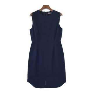 未使用　Jil Sander Navy コットンAラインワンピース　紺　XS