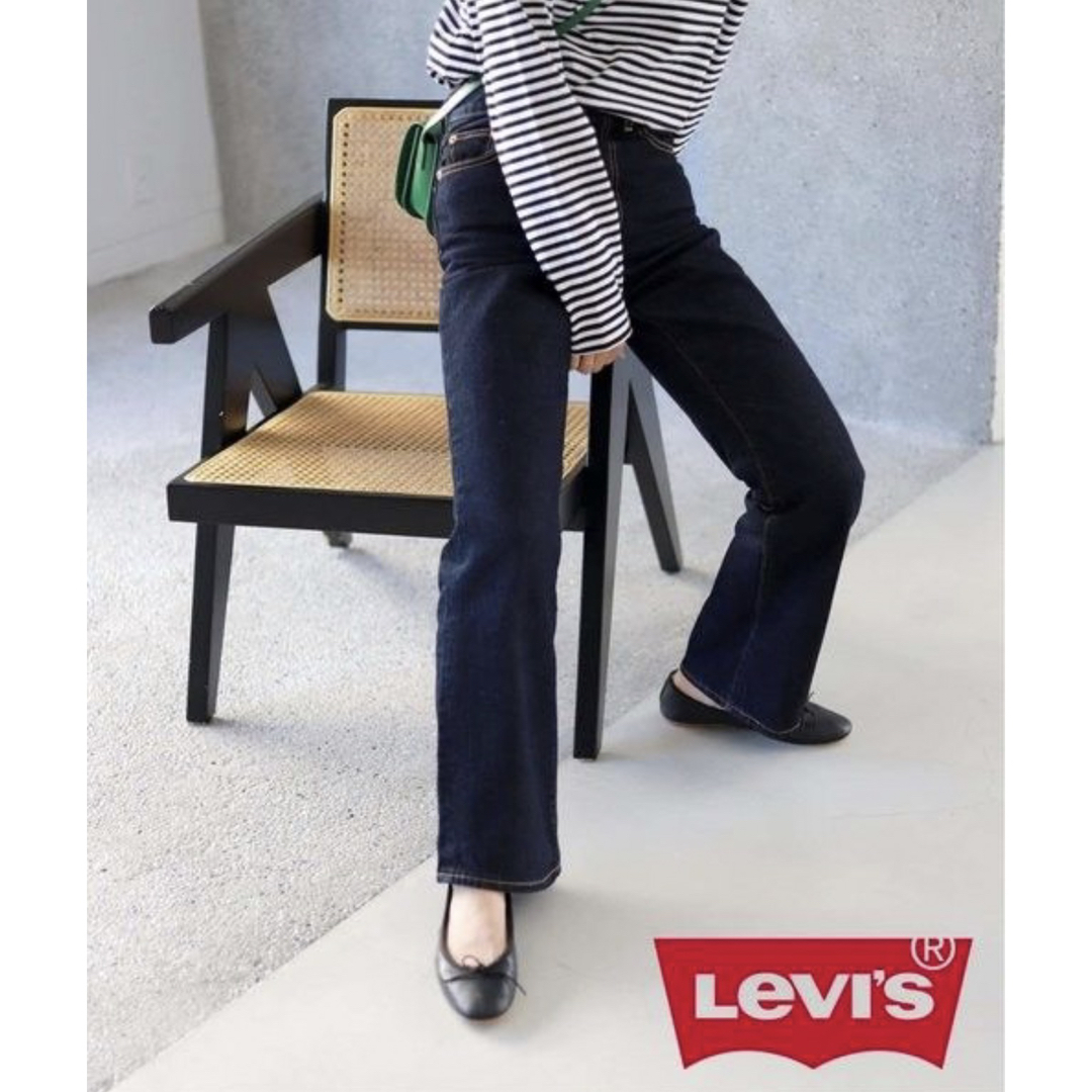 SLOBE IENA(スローブイエナ)のLevi's SLOBE別注MATH CLUB FLAREデニムパンツ レディースのパンツ(デニム/ジーンズ)の商品写真