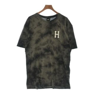 ハフ(HUF)のHUF ハフ Tシャツ・カットソー L カーキxこげ茶 【古着】【中古】(Tシャツ/カットソー(半袖/袖なし))