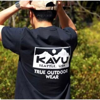 カブー(KAVU)のブラック WEB限定 KAVU×FREAK'S STORE/カブー TシャツXL(Tシャツ/カットソー(半袖/袖なし))