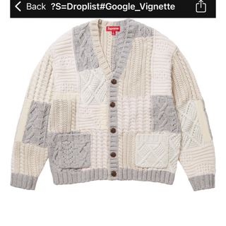 シュプリーム(Supreme)のSupreme Patchwork Cable Knit Cardigan (カーディガン)