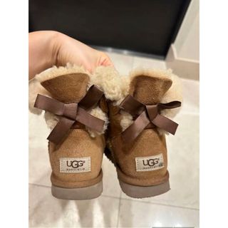 アグ(UGG)の【USED】ムートンブーツ ボウ バックリボン UGG(ブーツ)