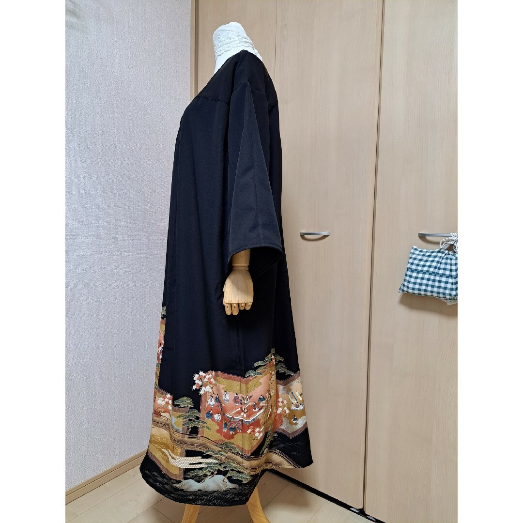 留袖リメイクワンピース 上品 【M~6Lサイズ向け】113