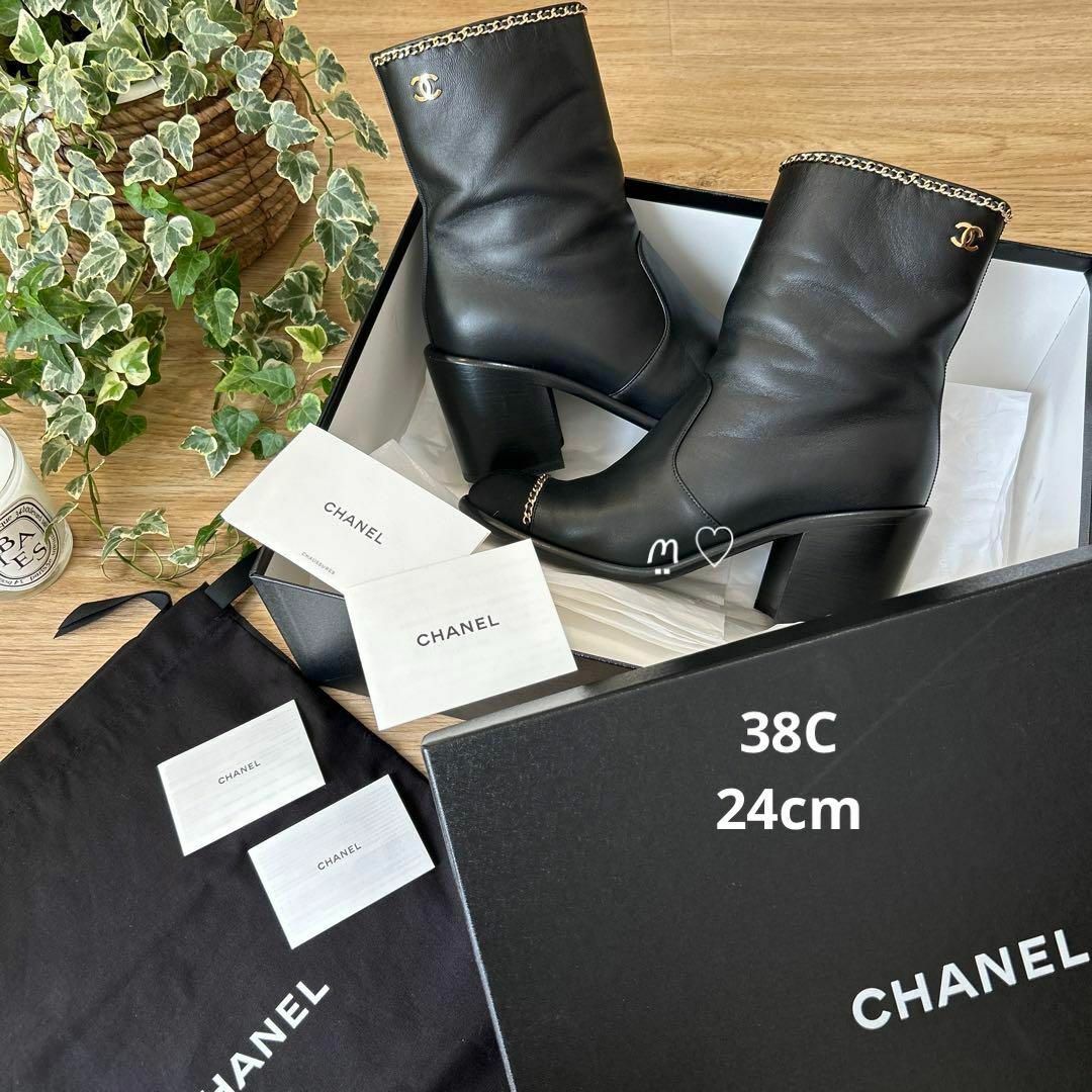 CHANEL ブーツ ブラック 38