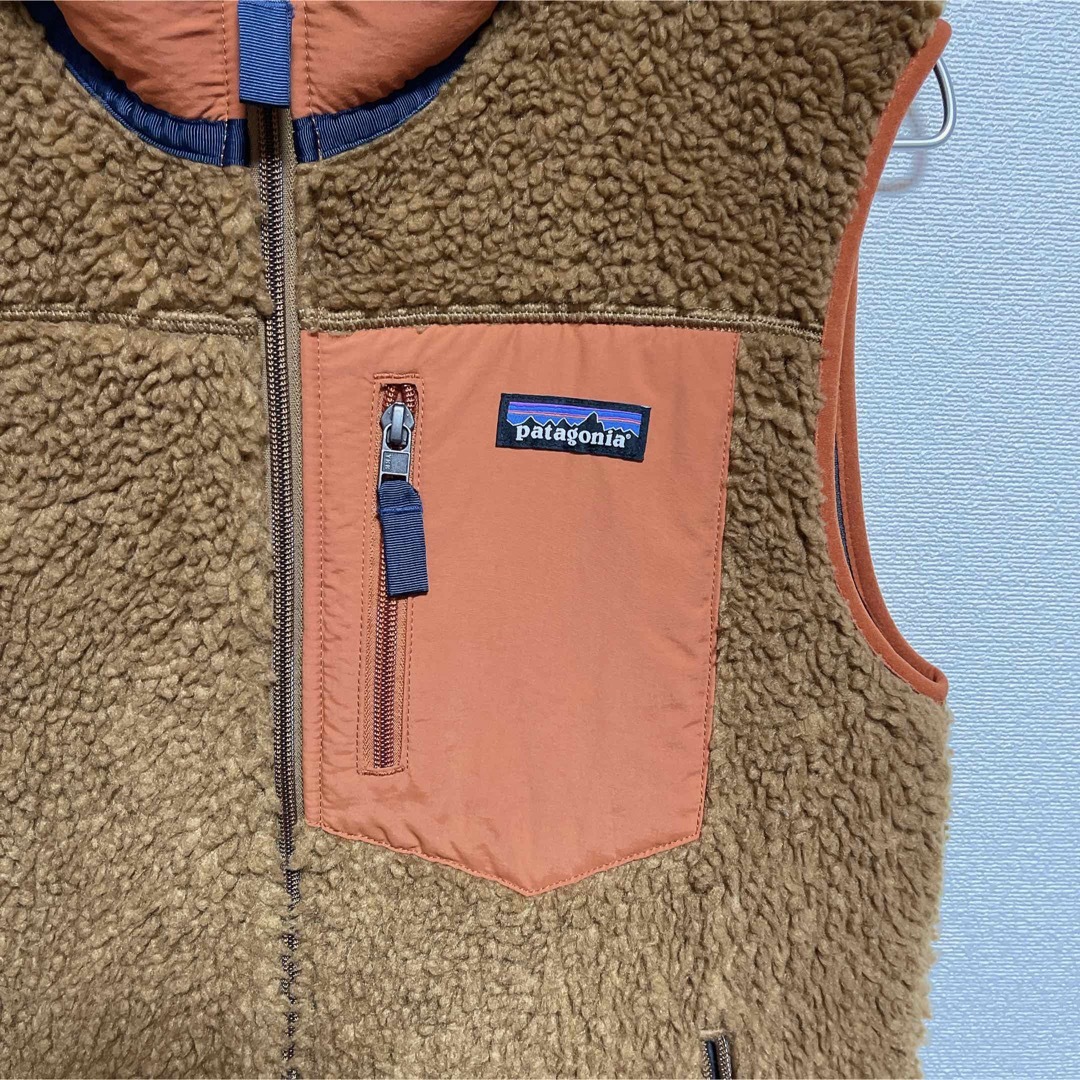 パタゴニア/patagonia レトロX ベストフリース ブラウン×ブルー