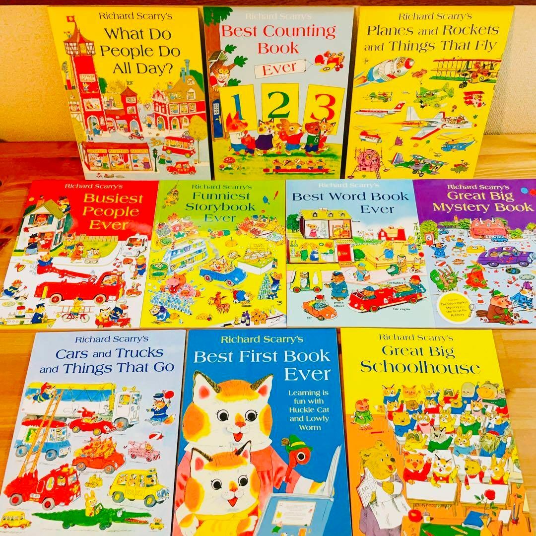 英語絵本 Richard Scarry リチャード・スキャリー正規品10冊の通販 by