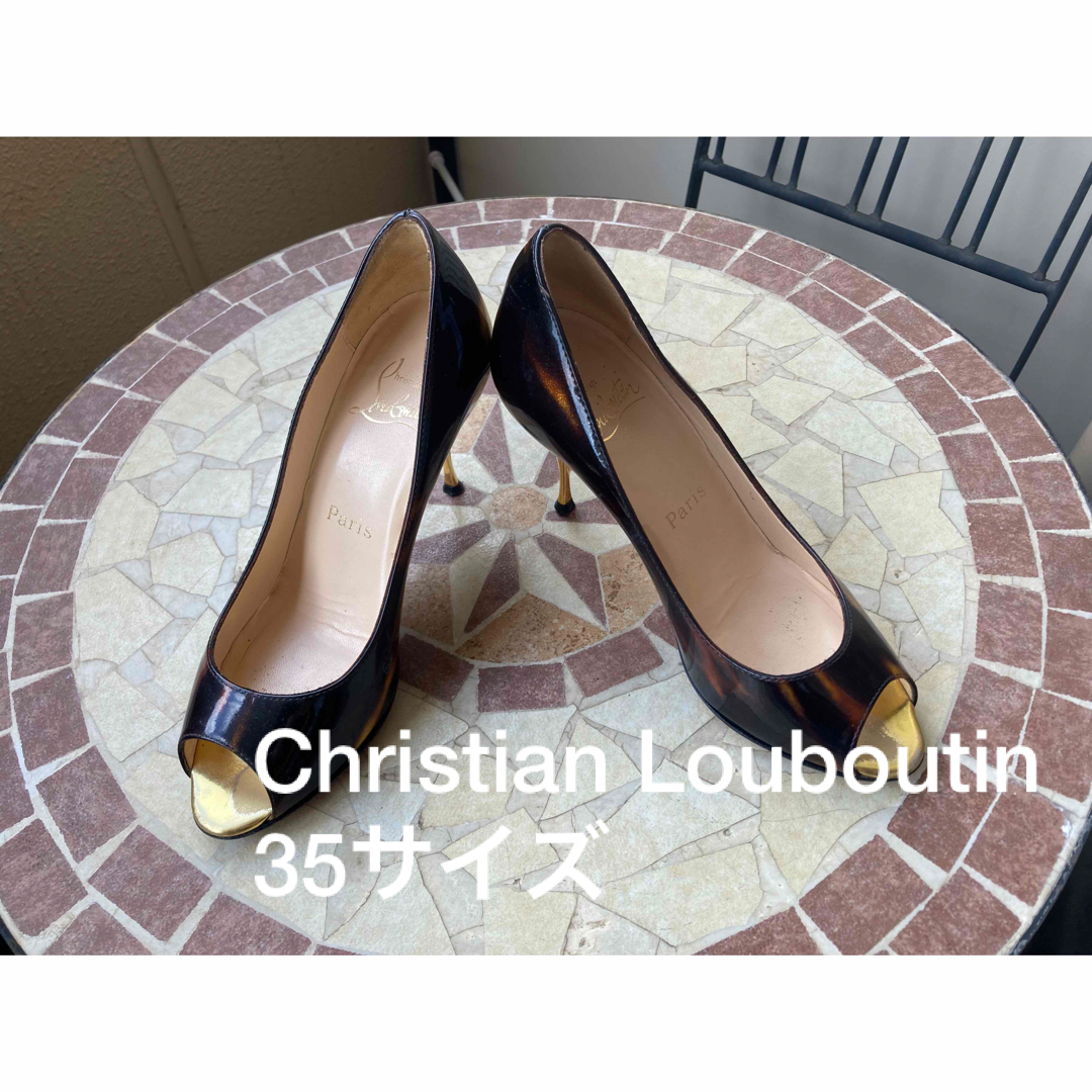 Christian Louboutin(クリスチャンルブタン)のChristian Louboutinクリスチャンルブタン　オープントゥパンプス レディースの靴/シューズ(ハイヒール/パンプス)の商品写真