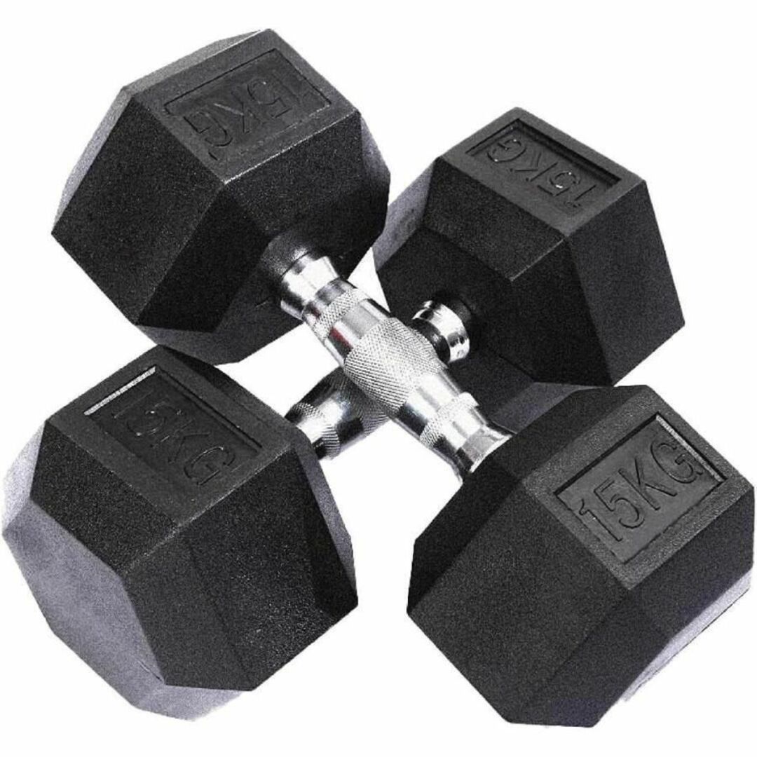ダンベル 15kg 2個セット 合計30kg 六角 鉄アレイ 筋トレ 622の ダンベル 15kg 2個セット 合計30kg 六角 鉄アレイ 筋トレ 622の