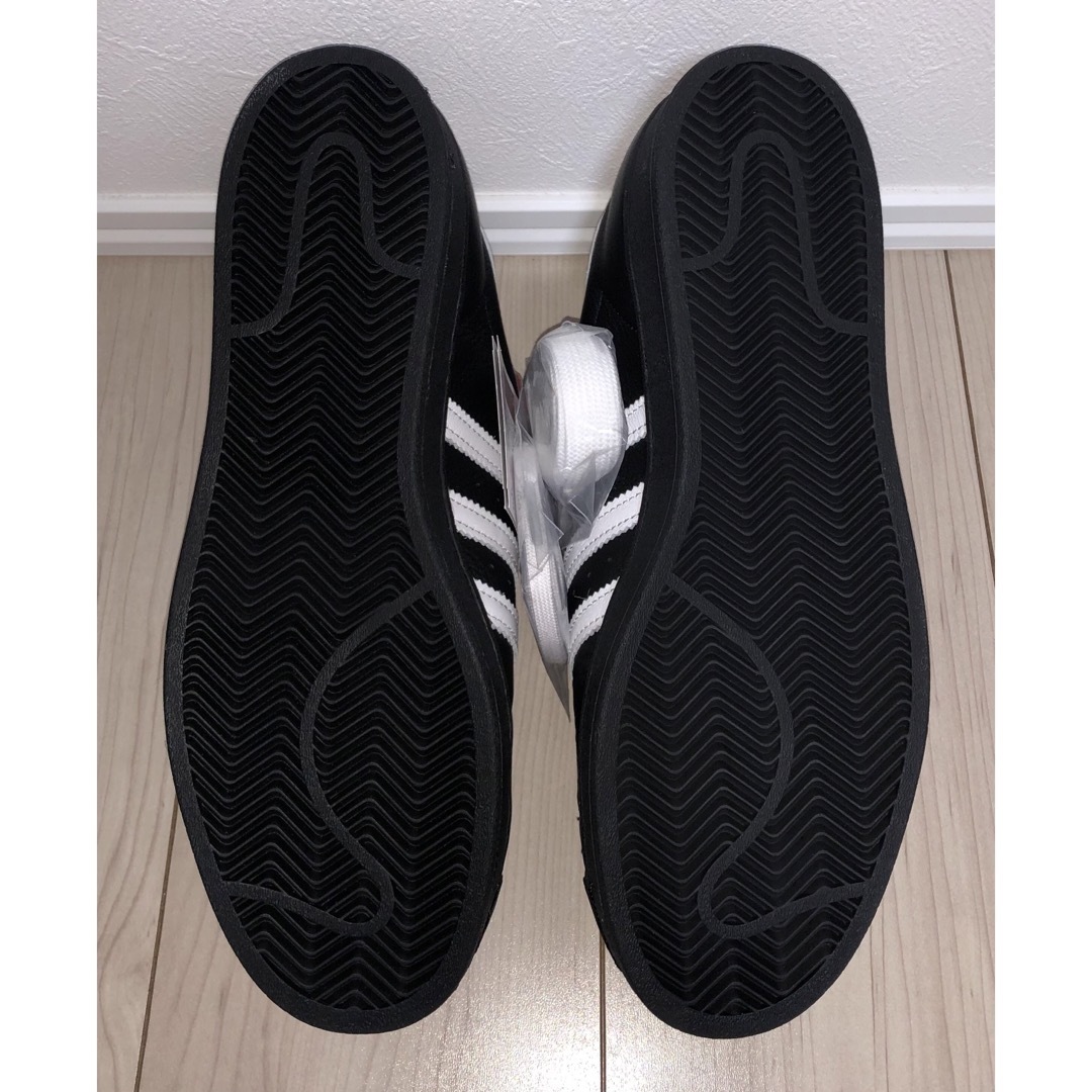 29cm 新品 adidas SUPERSTAR LACELESS ブラック 黒 7