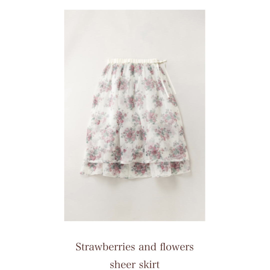 Jane marple★Strawberries\u0026flowersシアースカート