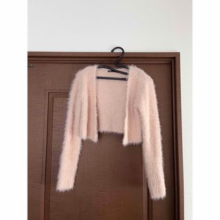 ザラ(ZARA)のZARA フェイクファーカーディガン(カーディガン)