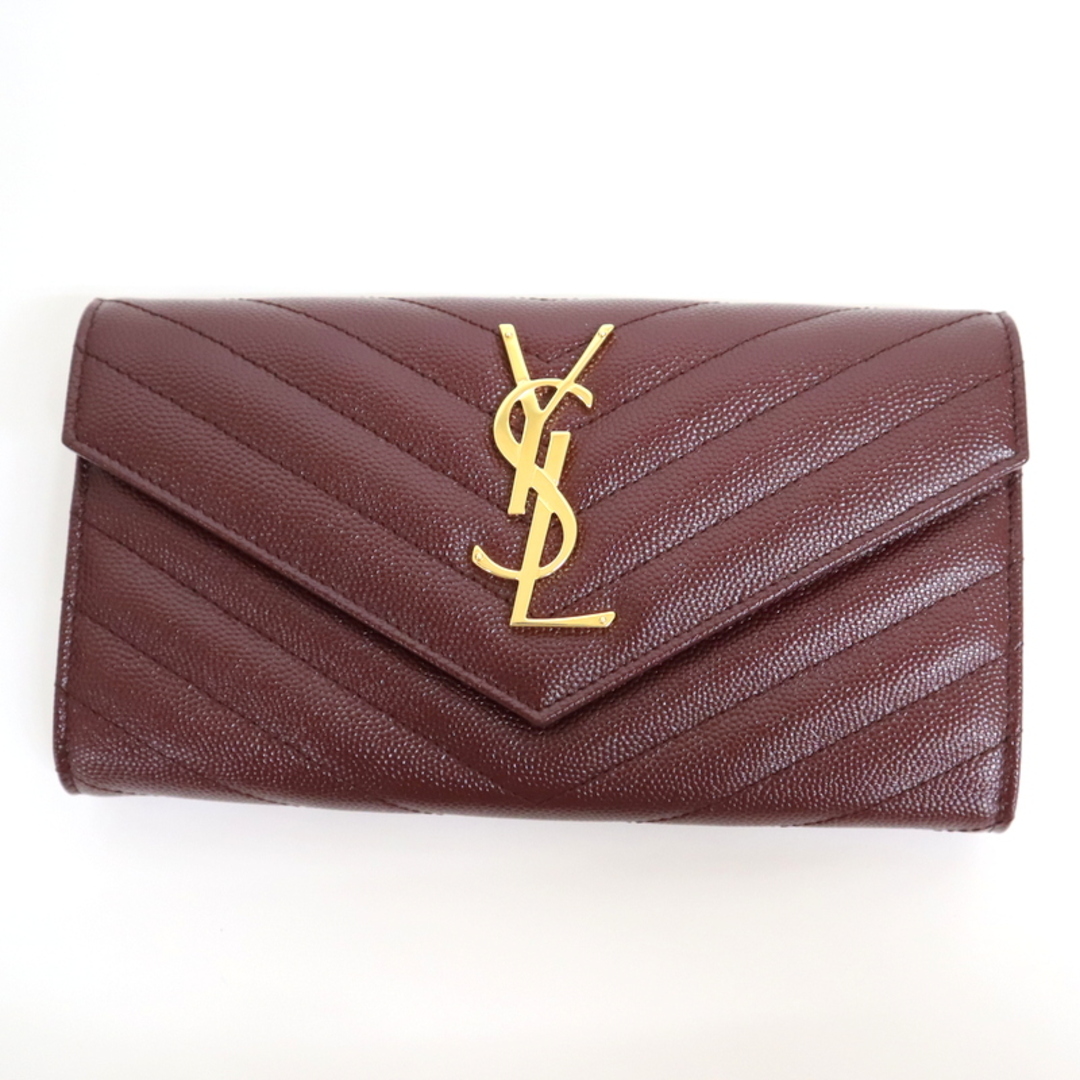 SAINT LAURENT】サンローラン マテラッセ ラージフラップウォレット 長