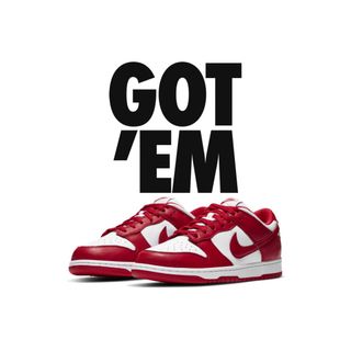 ナイキ(NIKE)のdunk low red(スニーカー)