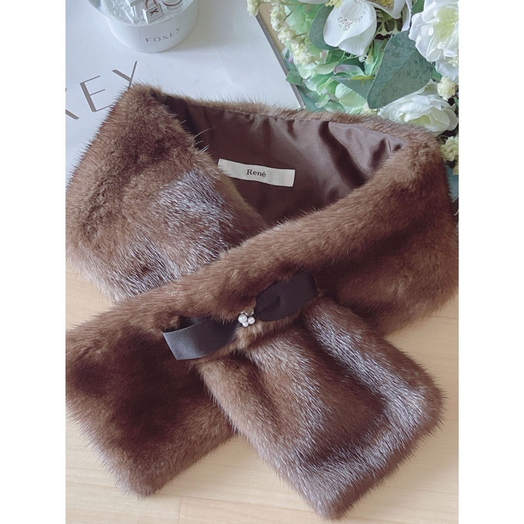 新品同様!ルネ ミンクマフラー Rene foxey フォクシー