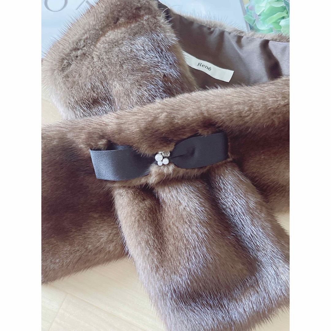 新品同様!ルネ ミンクマフラー Rene foxey フォクシー