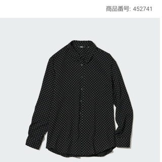 ユニクロ(UNIQLO)のUNIQLO ドットシャツ(シャツ/ブラウス(長袖/七分))