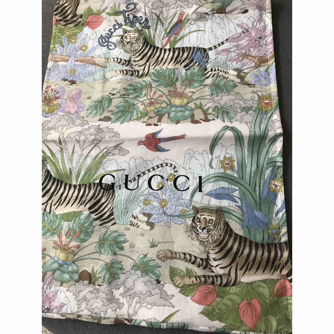 GUCCI グッチ 限定ノベルティ 虎柄 タイガー柄エコバッグ トートバッグ