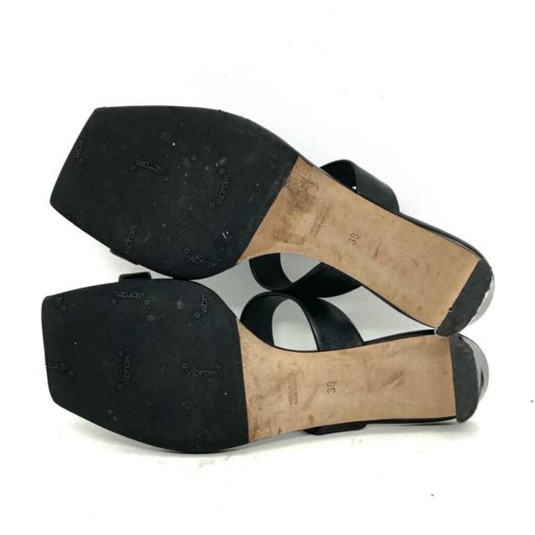ブレンタ ミュール 36 レディース - 黒 レディースの靴/シューズ(ミュール)の商品写真