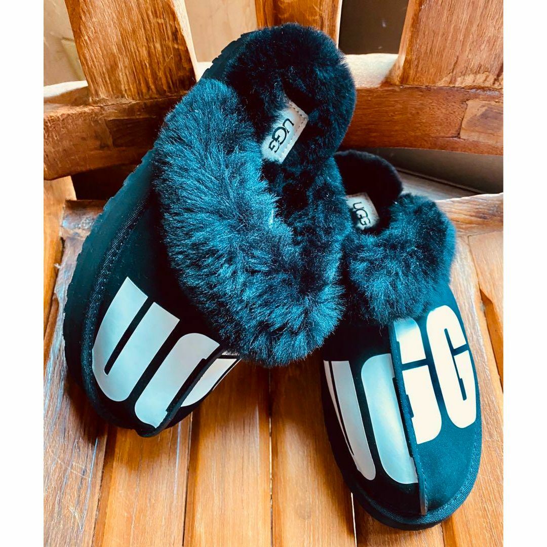 レア 希少 UGG アンスレー ムートン モカシン スレート US7 24cm